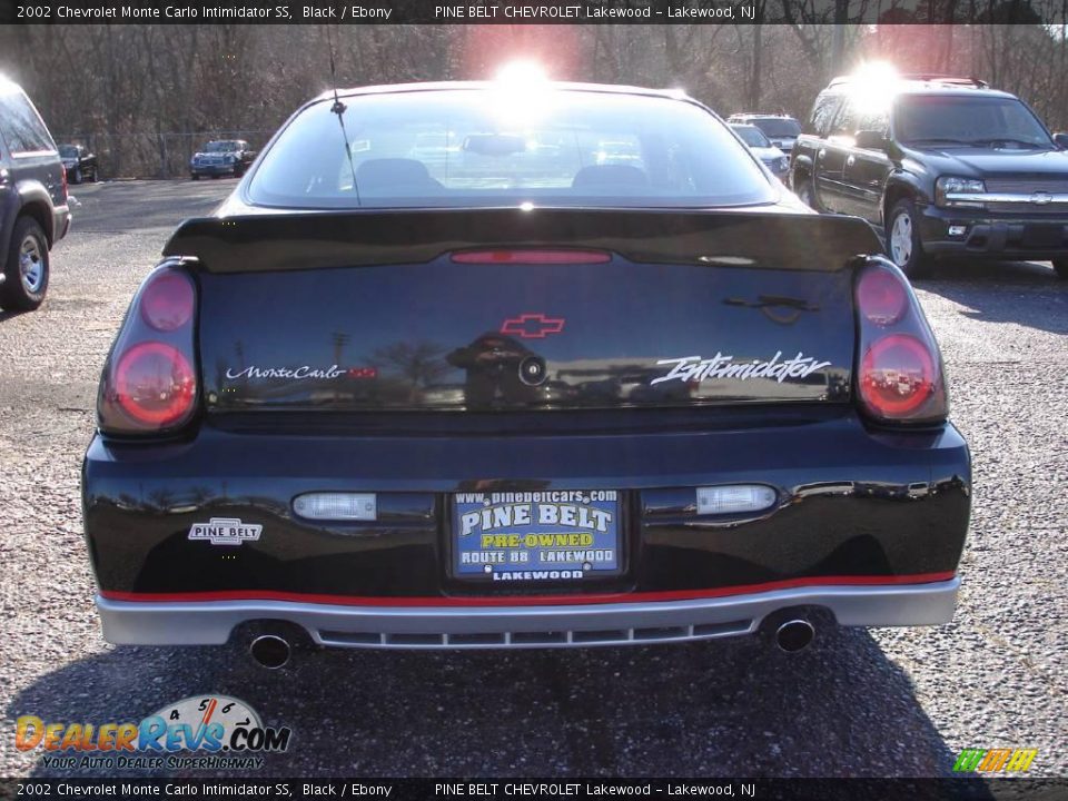 2002 Chevrolet Monte Carlo Intimidator SS Black / Ebony Photo #5