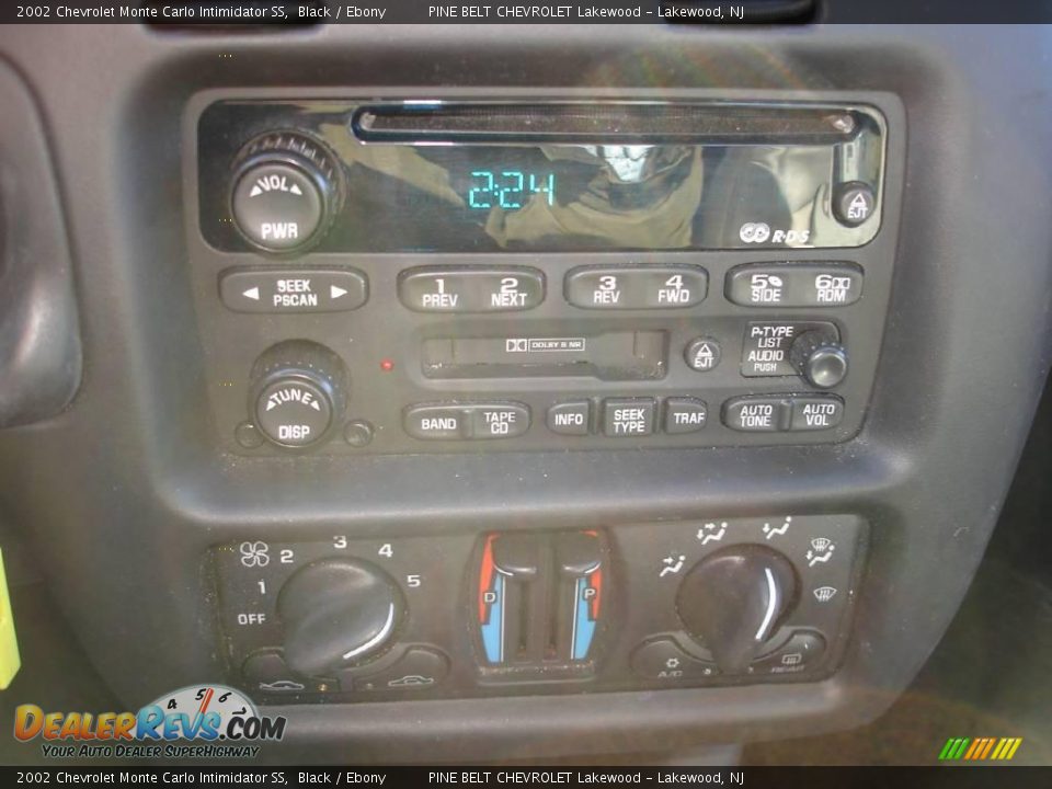 2002 Chevrolet Monte Carlo Intimidator SS Black / Ebony Photo #16