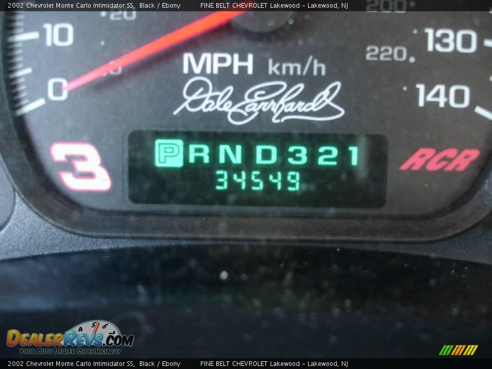 2002 Chevrolet Monte Carlo Intimidator SS Black / Ebony Photo #17