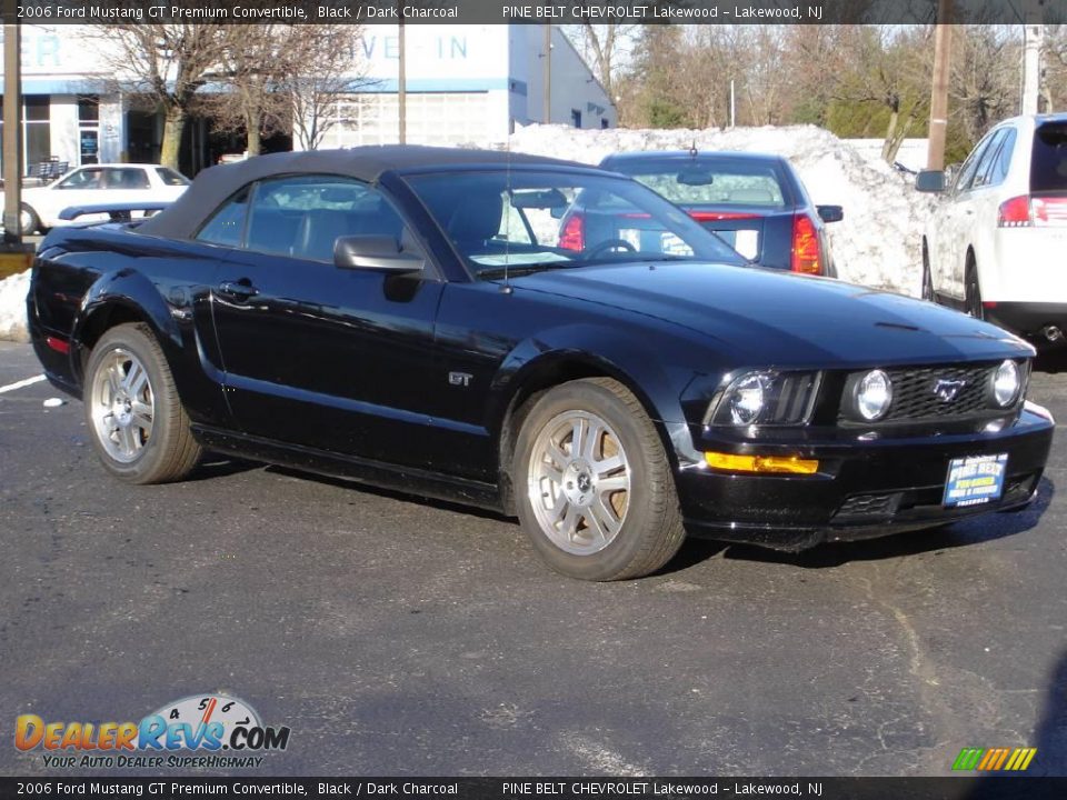 2006 Ford Mustang GT Premium Convertible Black / Dark Charcoal Photo #3
