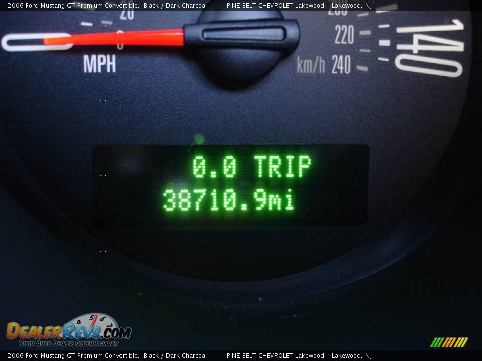 2006 Ford Mustang GT Premium Convertible Black / Dark Charcoal Photo #14