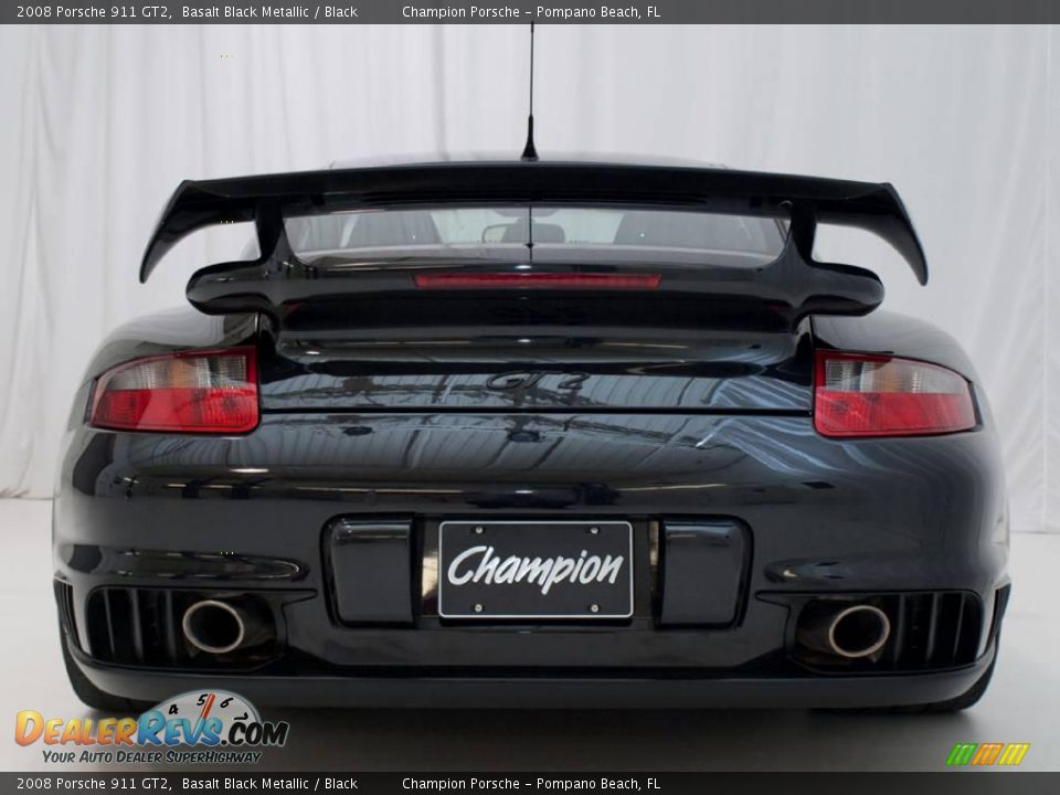 2008 Porsche 911 GT2 Basalt Black Metallic / Black Photo #5