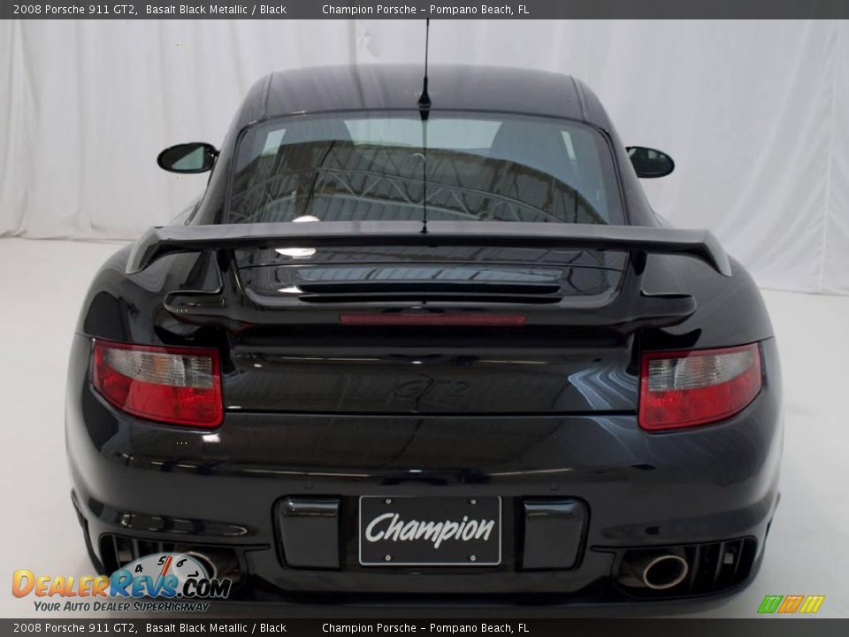 2008 Porsche 911 GT2 Basalt Black Metallic / Black Photo #6