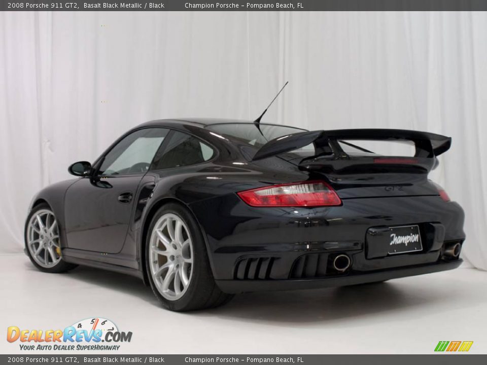 2008 Porsche 911 GT2 Basalt Black Metallic / Black Photo #9