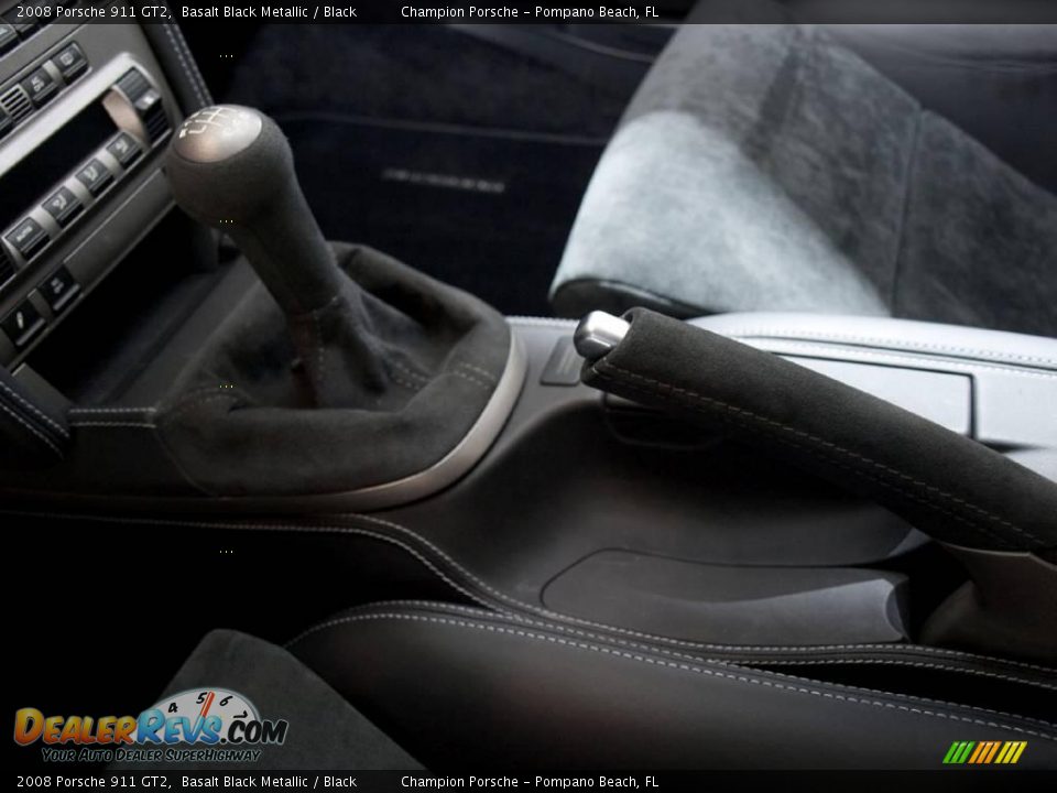 2008 Porsche 911 GT2 Basalt Black Metallic / Black Photo #20