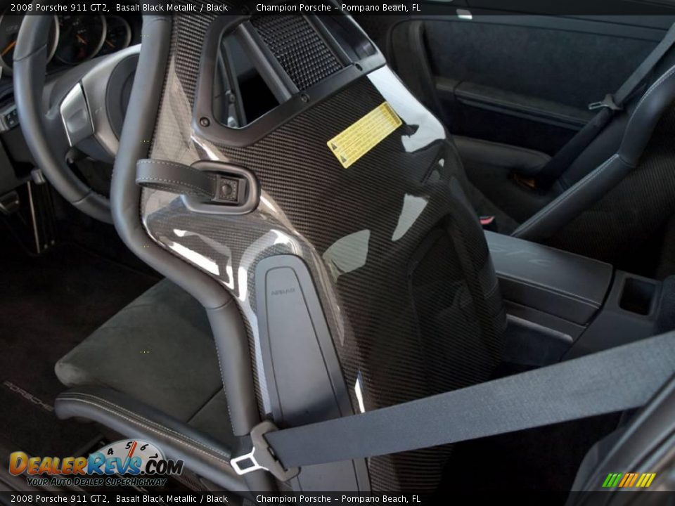 2008 Porsche 911 GT2 Basalt Black Metallic / Black Photo #21