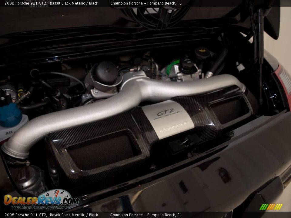 2008 Porsche 911 GT2 Basalt Black Metallic / Black Photo #23