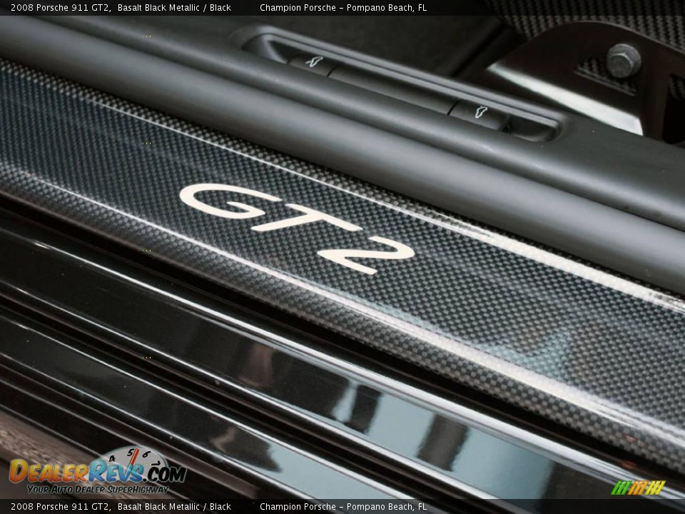 2008 Porsche 911 GT2 Basalt Black Metallic / Black Photo #26