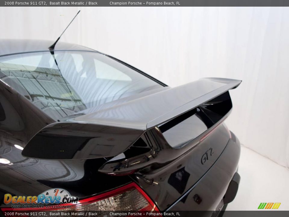 2008 Porsche 911 GT2 Basalt Black Metallic / Black Photo #27