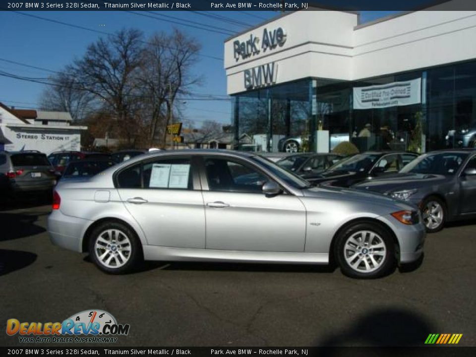 2007 BMW 3 Series 328i Sedan Titanium Silver Metallic / Black Photo #1