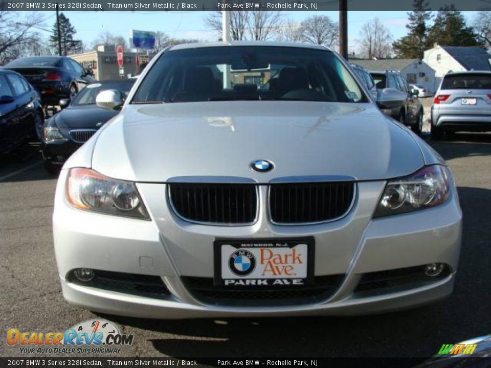 2007 BMW 3 Series 328i Sedan Titanium Silver Metallic / Black Photo #3