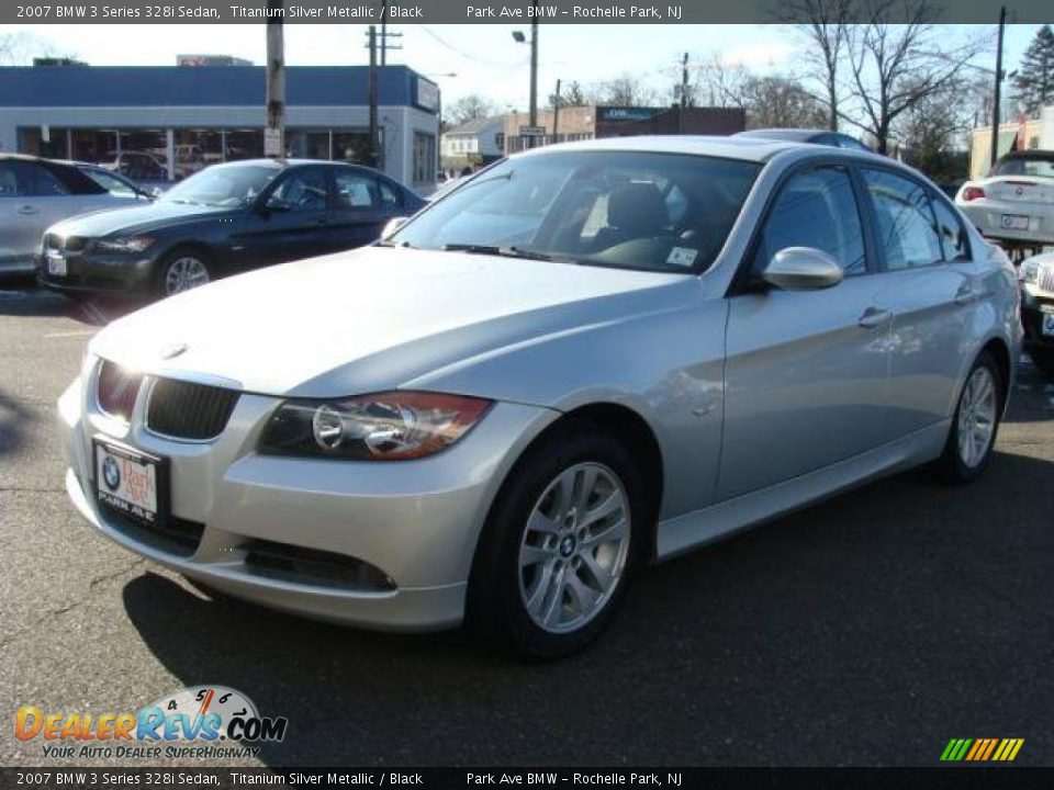 2007 BMW 3 Series 328i Sedan Titanium Silver Metallic / Black Photo #4