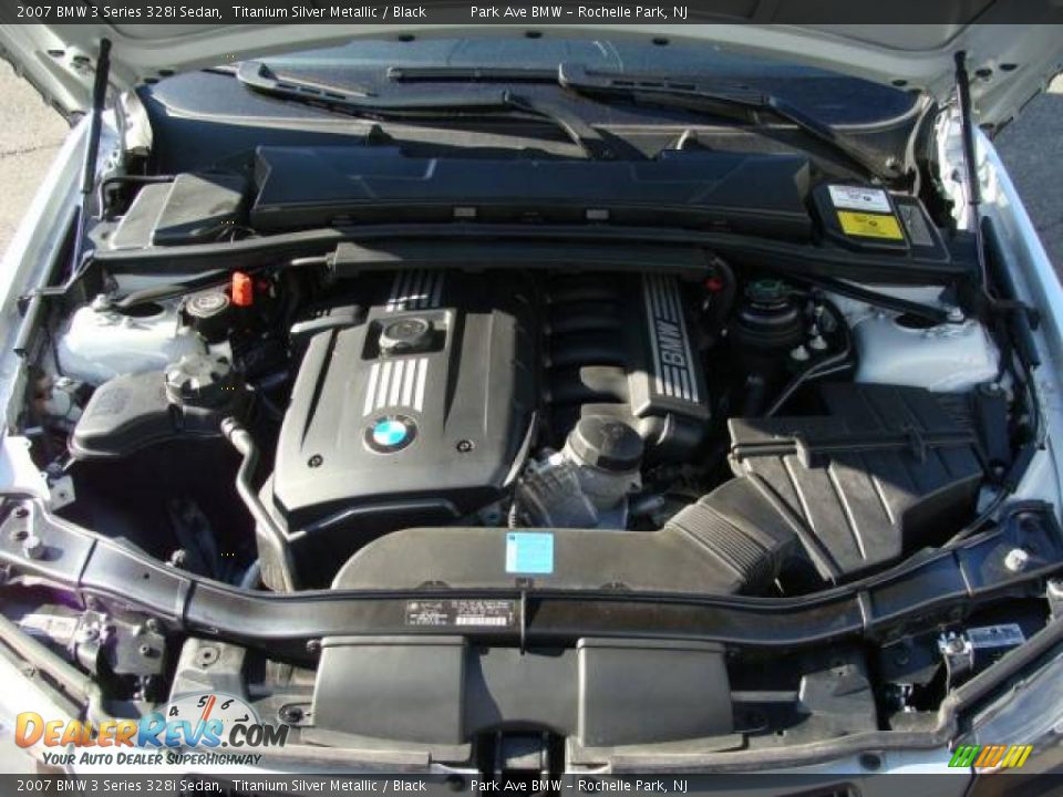 2007 BMW 3 Series 328i Sedan Titanium Silver Metallic / Black Photo #25