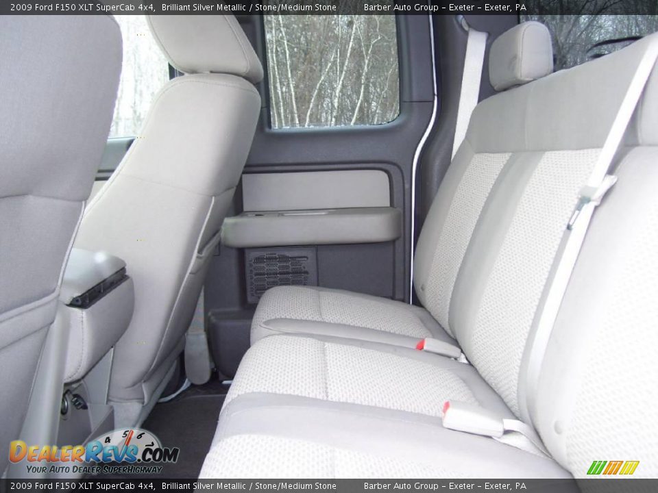 2009 Ford F150 XLT SuperCab 4x4 Brilliant Silver Metallic / Stone/Medium Stone Photo #8