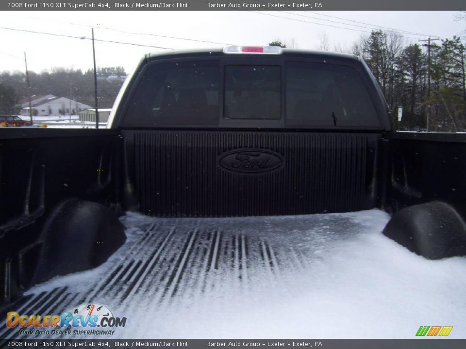 2008 Ford F150 XLT SuperCab 4x4 Black / Medium/Dark Flint Photo #7