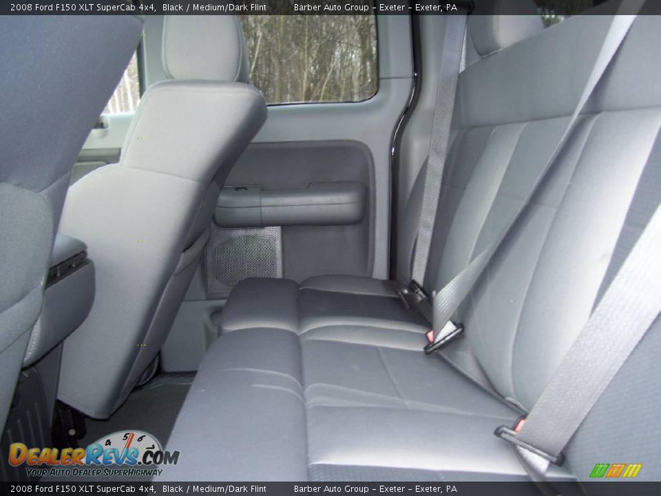 2008 Ford F150 XLT SuperCab 4x4 Black / Medium/Dark Flint Photo #9