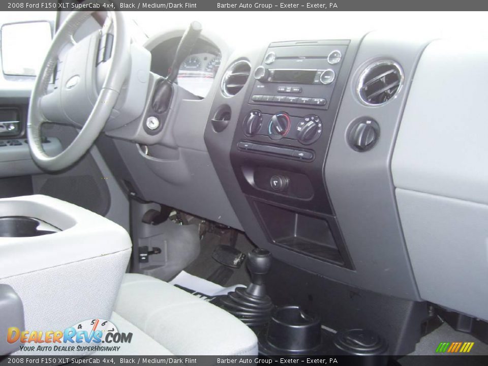 2008 Ford F150 XLT SuperCab 4x4 Black / Medium/Dark Flint Photo #10