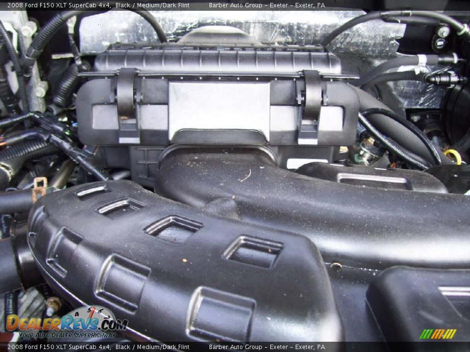 2008 Ford F150 XLT SuperCab 4x4 Black / Medium/Dark Flint Photo #11