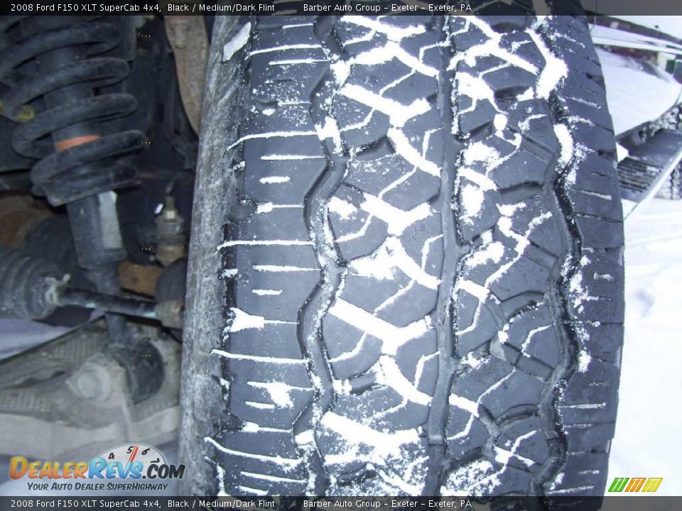 2008 Ford F150 XLT SuperCab 4x4 Black / Medium/Dark Flint Photo #13