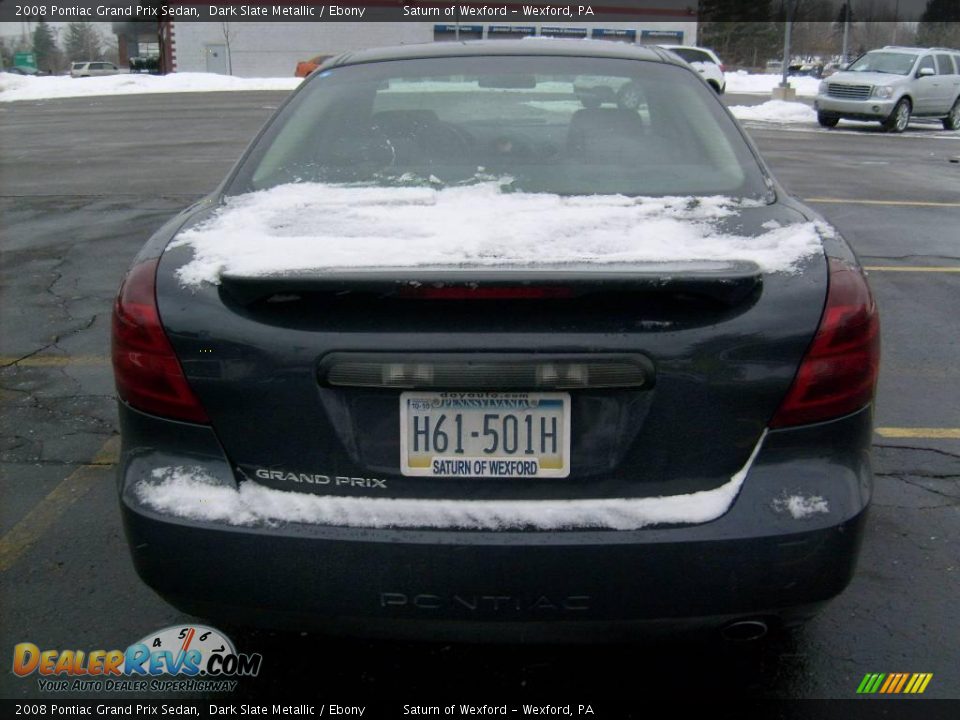 2008 Pontiac Grand Prix Sedan Dark Slate Metallic / Ebony Photo #3