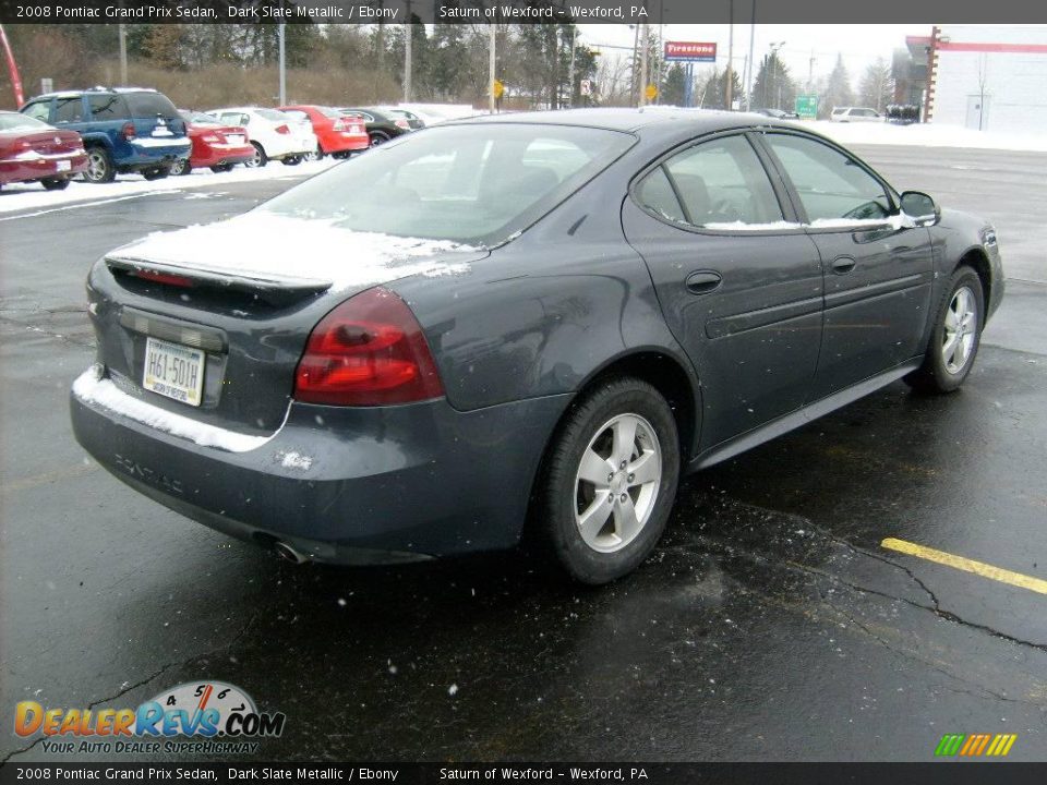 2008 Pontiac Grand Prix Sedan Dark Slate Metallic / Ebony Photo #4