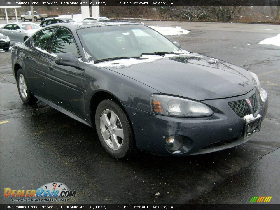 2008 Pontiac Grand Prix Sedan Dark Slate Metallic / Ebony Photo #6