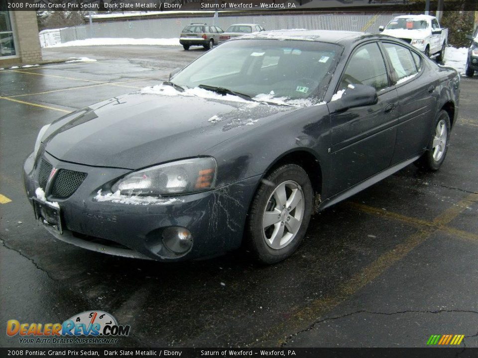 2008 Pontiac Grand Prix Sedan Dark Slate Metallic / Ebony Photo #8