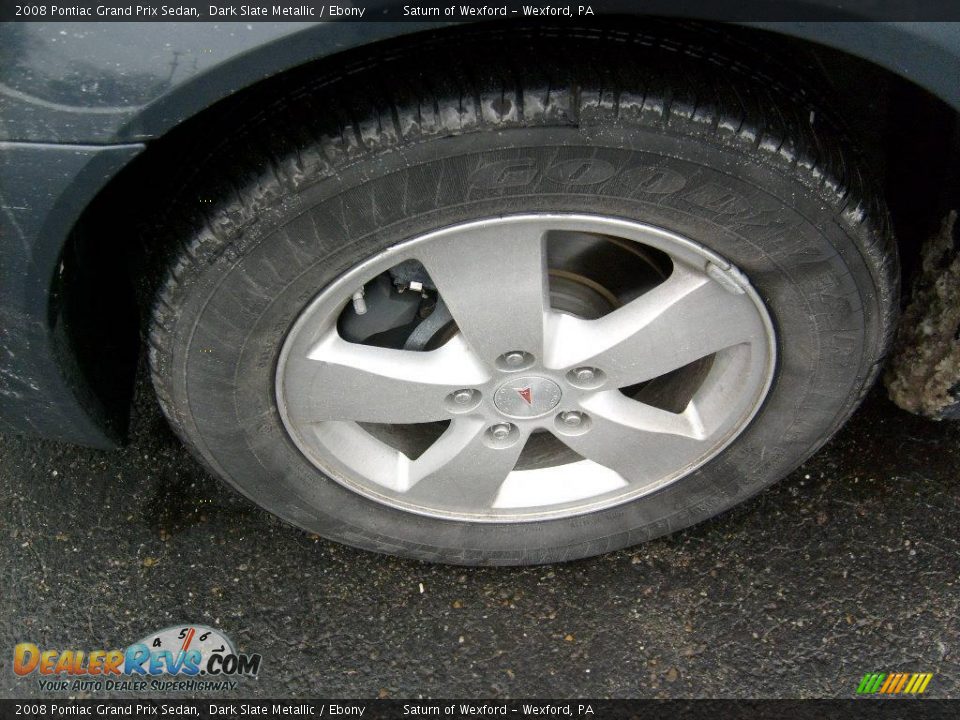 2008 Pontiac Grand Prix Sedan Dark Slate Metallic / Ebony Photo #9