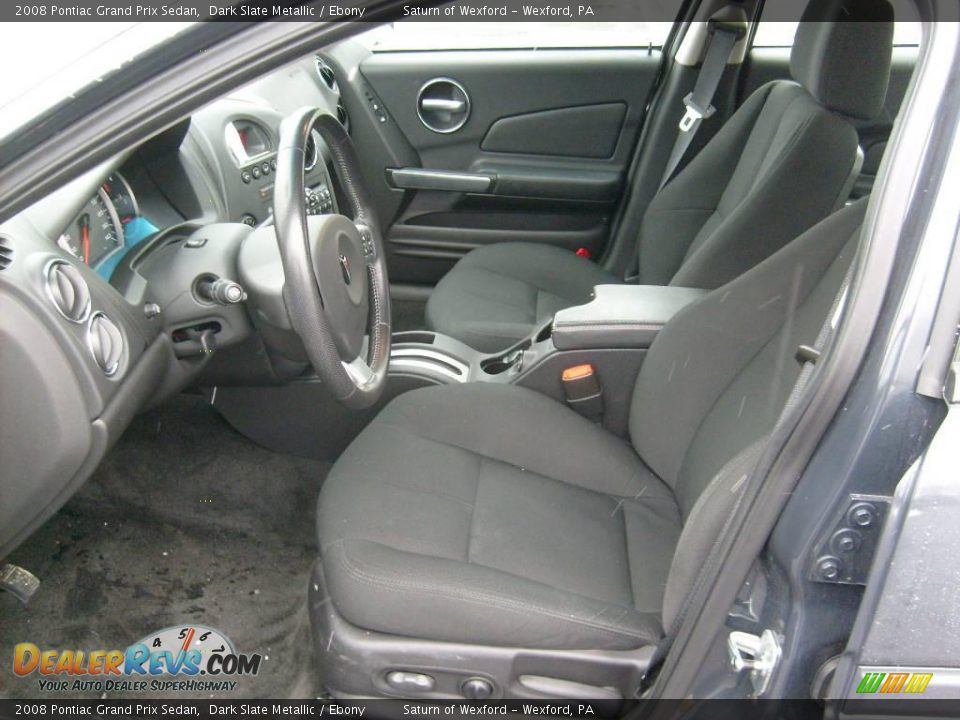 2008 Pontiac Grand Prix Sedan Dark Slate Metallic / Ebony Photo #10