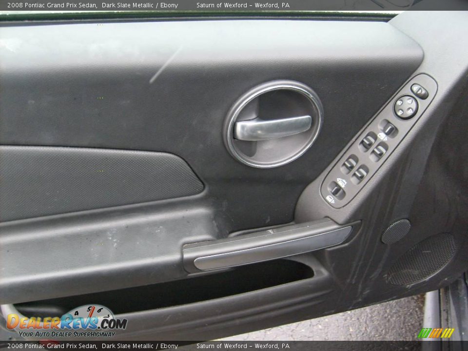 2008 Pontiac Grand Prix Sedan Dark Slate Metallic / Ebony Photo #12