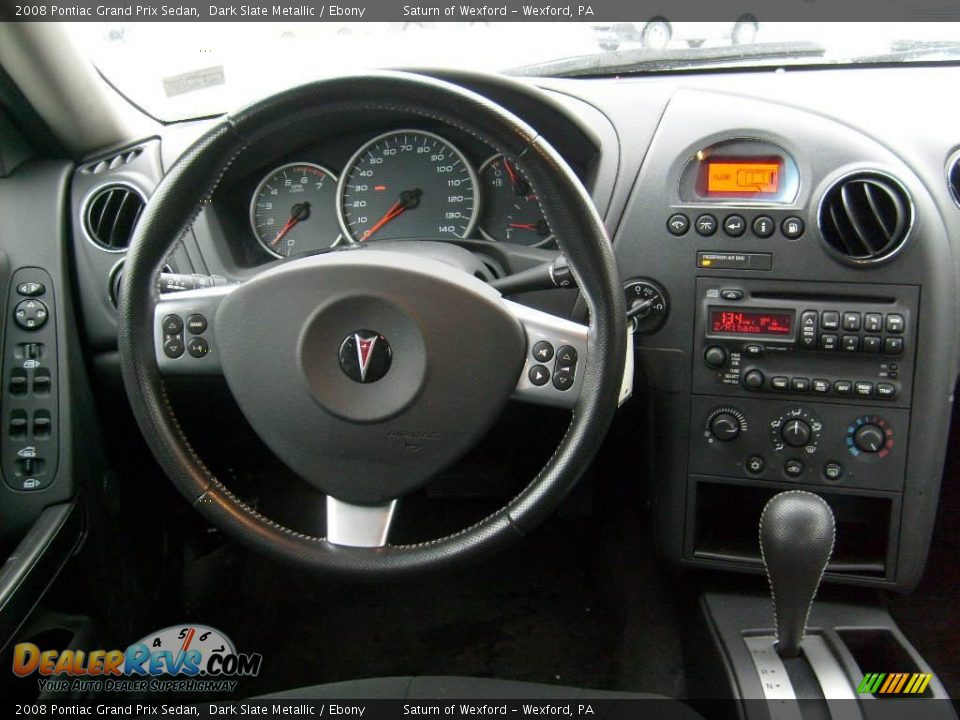 2008 Pontiac Grand Prix Sedan Dark Slate Metallic / Ebony Photo #14
