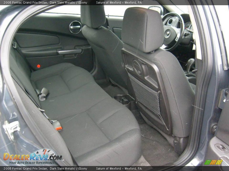 2008 Pontiac Grand Prix Sedan Dark Slate Metallic / Ebony Photo #16