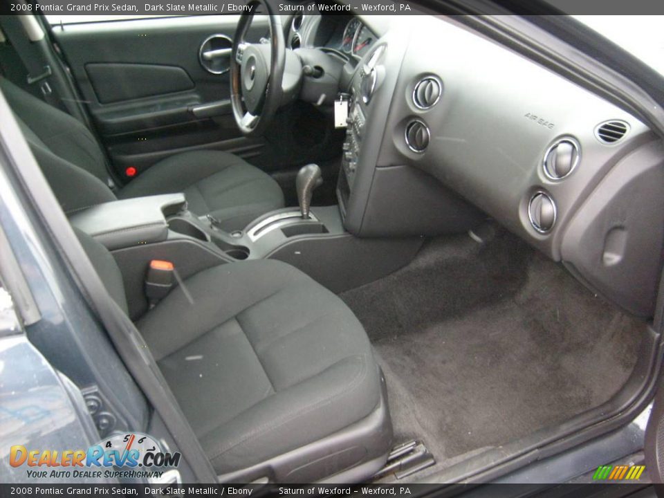 2008 Pontiac Grand Prix Sedan Dark Slate Metallic / Ebony Photo #17