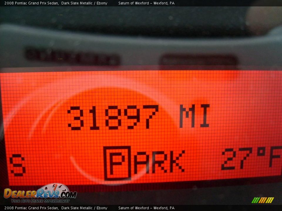2008 Pontiac Grand Prix Sedan Dark Slate Metallic / Ebony Photo #20
