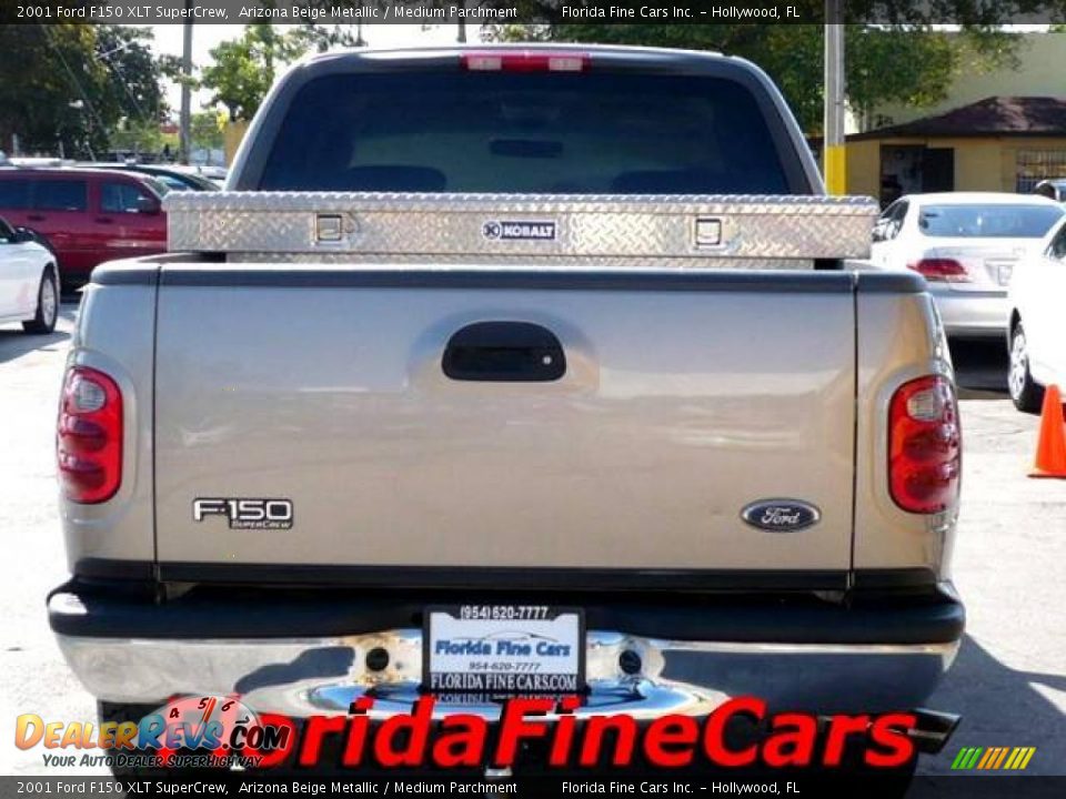 2001 Ford F150 XLT SuperCrew Arizona Beige Metallic / Medium Parchment Photo #6