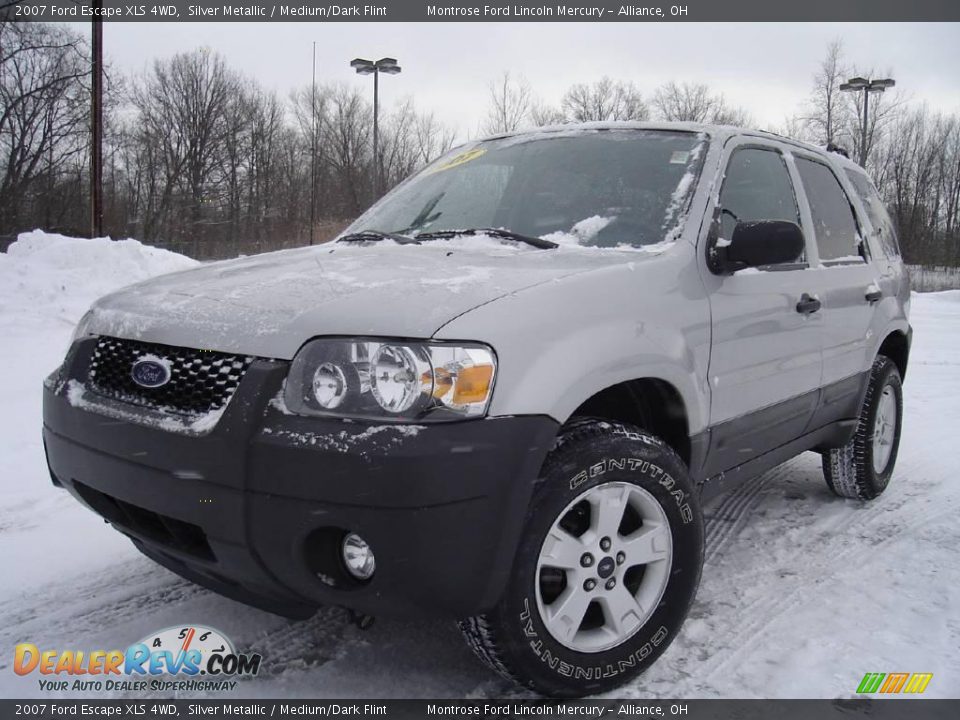 2007 Ford Escape XLS 4WD Silver Metallic / Medium/Dark Flint Photo #1