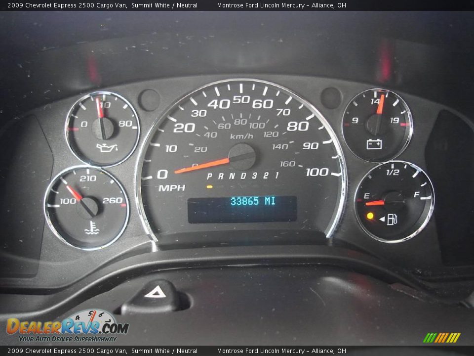 2009 Chevrolet Express 2500 Cargo Van Summit White / Neutral Photo #27