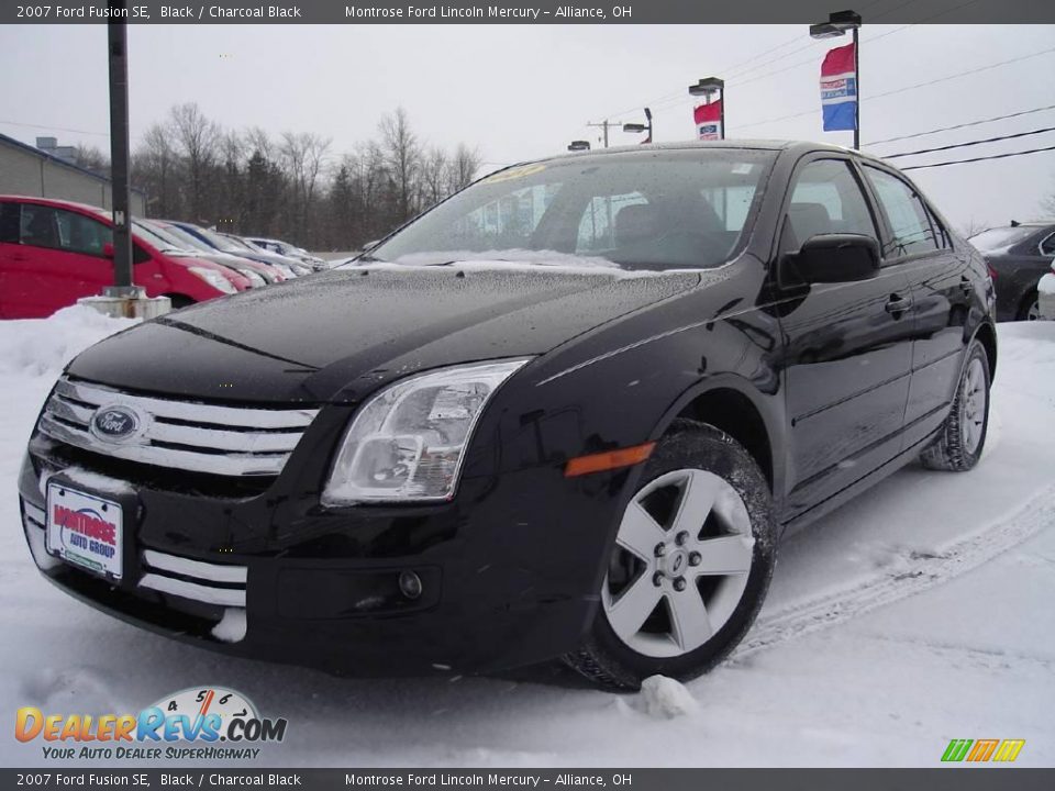 2007 Ford Fusion SE Black / Charcoal Black Photo #1
