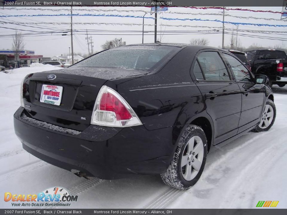 2007 Ford Fusion SE Black / Charcoal Black Photo #5
