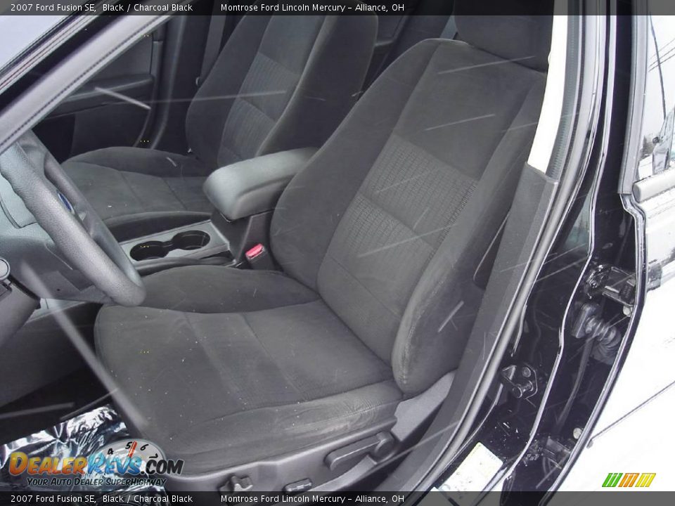 2007 Ford Fusion SE Black / Charcoal Black Photo #12