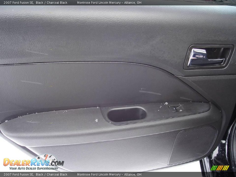 2007 Ford Fusion SE Black / Charcoal Black Photo #20