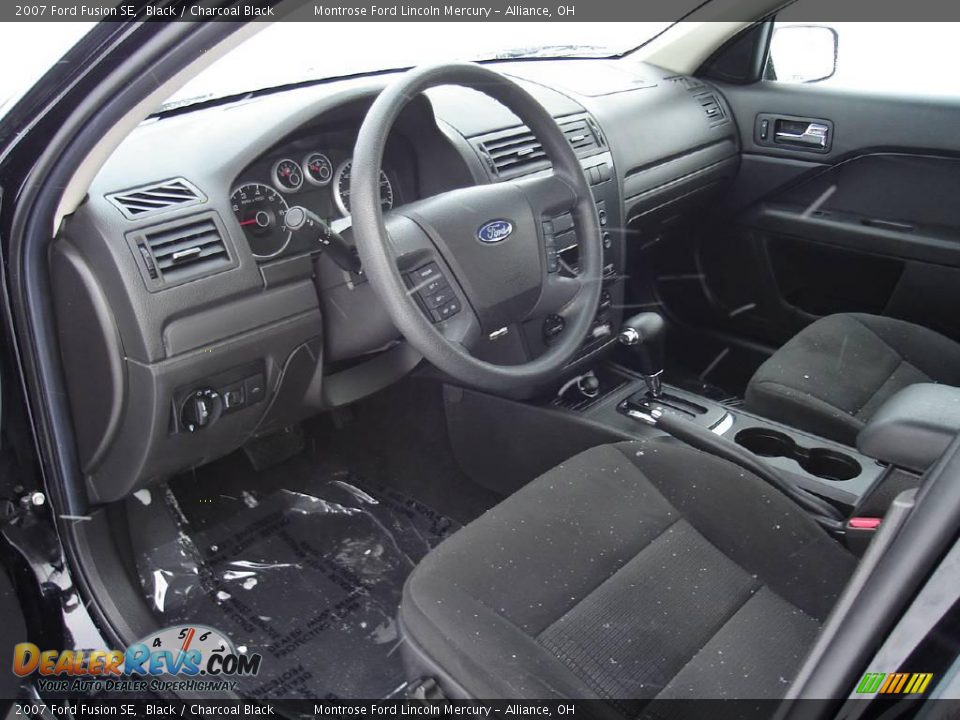 2007 Ford Fusion SE Black / Charcoal Black Photo #23