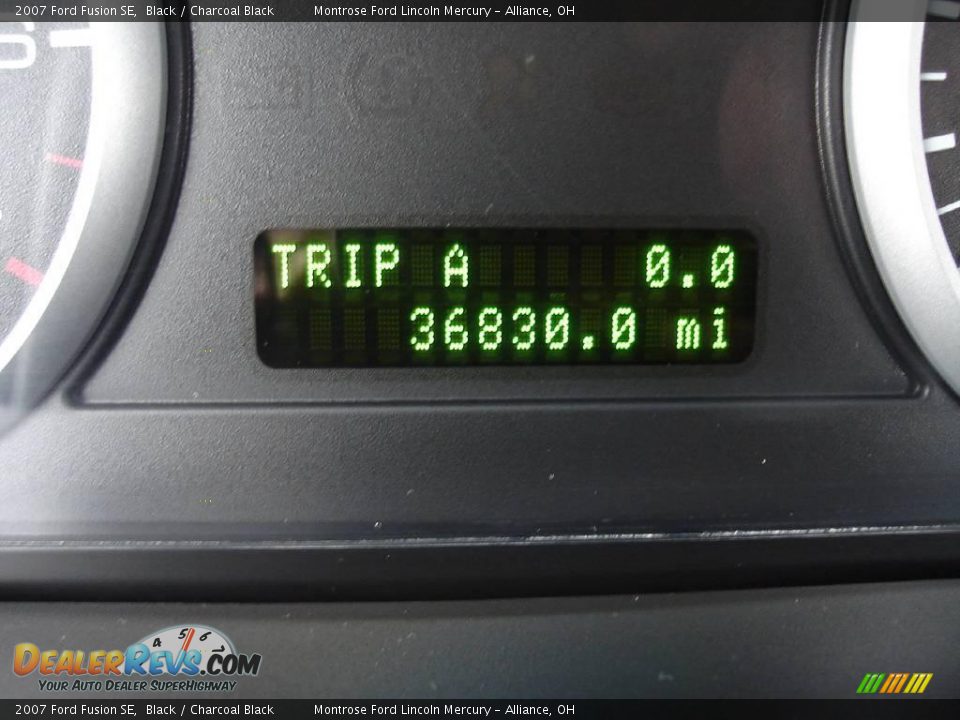 2007 Ford Fusion SE Black / Charcoal Black Photo #24