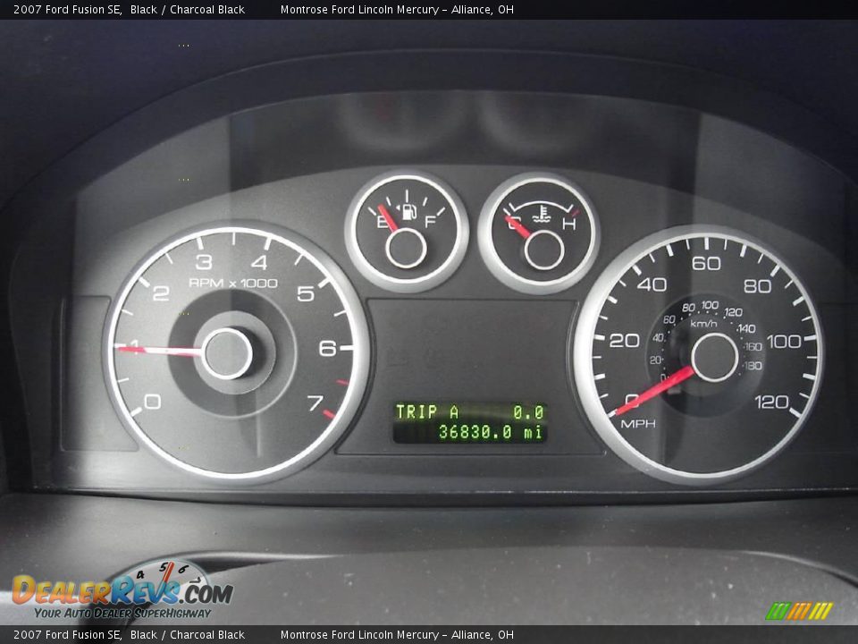 2007 Ford Fusion SE Black / Charcoal Black Photo #25