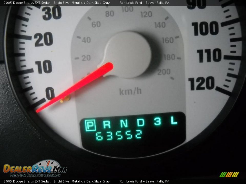 2005 Dodge Stratus SXT Sedan Bright Silver Metallic / Dark Slate Gray Photo #25