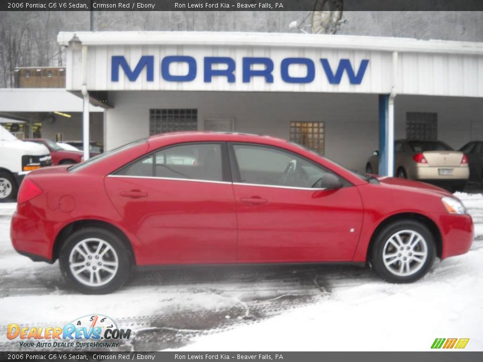 2006 Pontiac G6 V6 Sedan Crimson Red / Ebony Photo #1