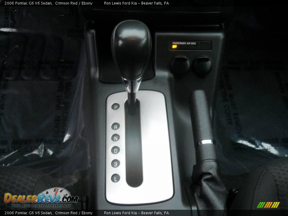 2006 Pontiac G6 V6 Sedan Crimson Red / Ebony Photo #23