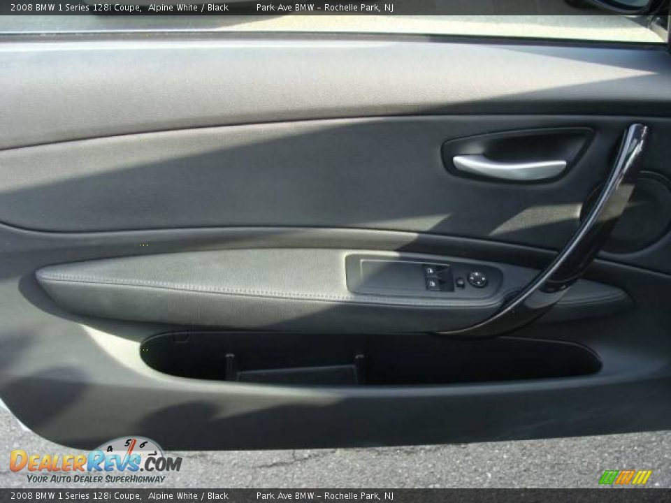 2008 BMW 1 Series 128i Coupe Alpine White / Black Photo #9