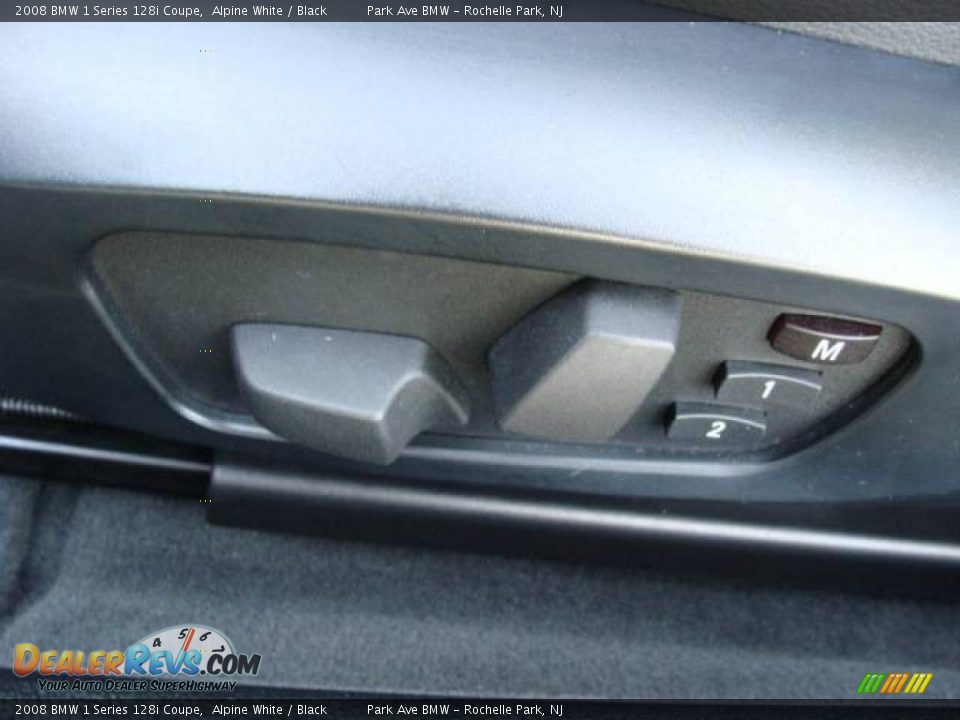2008 BMW 1 Series 128i Coupe Alpine White / Black Photo #11
