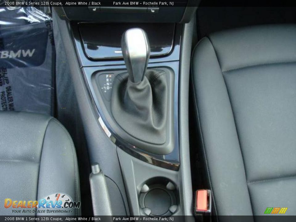 2008 BMW 1 Series 128i Coupe Alpine White / Black Photo #16